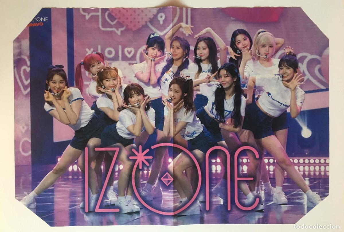 Coleccionismo de carteles: Iz*One / Emma Chamberlain Original Double-Sided Poster A3 - Bravo Magazine Bulgaria Music K-Pop