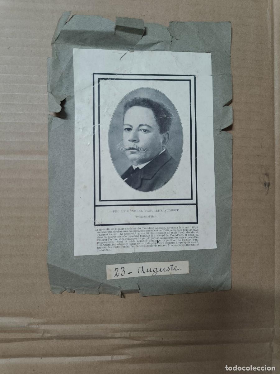 Coleccionismo de carteles: ANTIGUO CARTEL DE 1913, GENERAL TANCREDE AUGUSTE, PRESIDENTE DE HAITI - P25