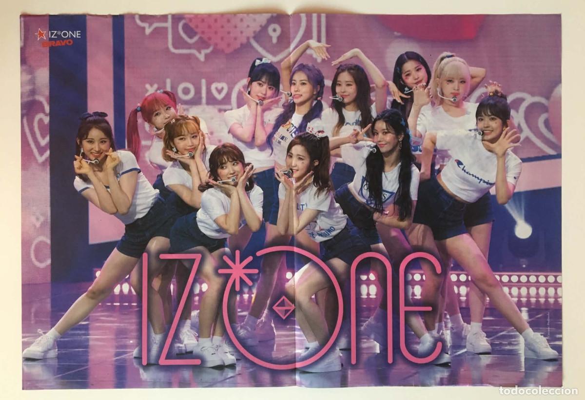 Coleccionismo de carteles: IZ*ONE / Emma Chamberlain Original Double-Sided Poster A3 - Bravo Magazine Bulgaria Music K-Pop