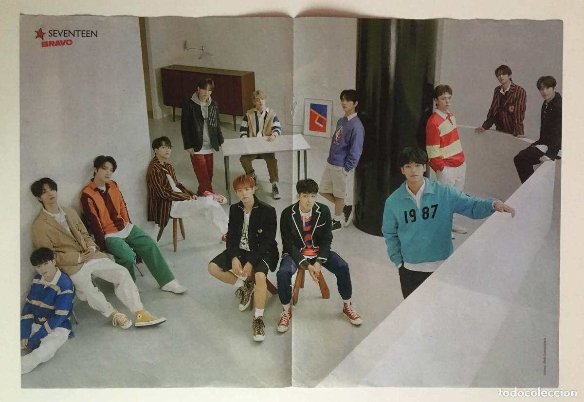 Coleccionismo de carteles: SEVENTEEN / Joshua Bassett Original Double-Sided Poster A3 - Bravo Magazine Bulgaria Music K-Pop