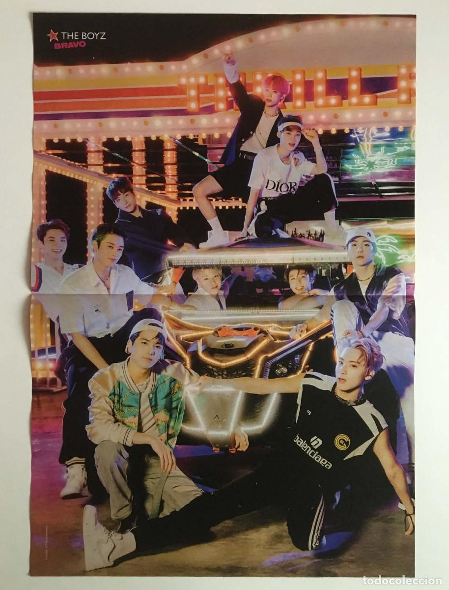 Coleccionismo de carteles: The Boyz Thrill Ride / Shawn Mendes Original Double-Sided Poster A3 - Bravo Magazine Bulgaria K-Pop