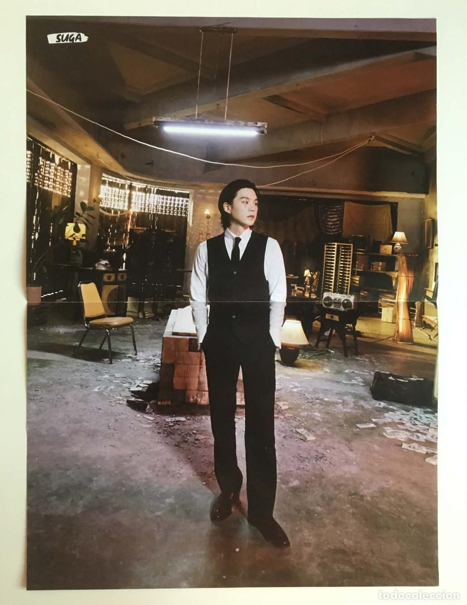 Coleccionismo de carteles: Suga Agust D BTS / EXO Original Double-Sided Poster A3 - K-Pop Superstars Magazine France K-Pop