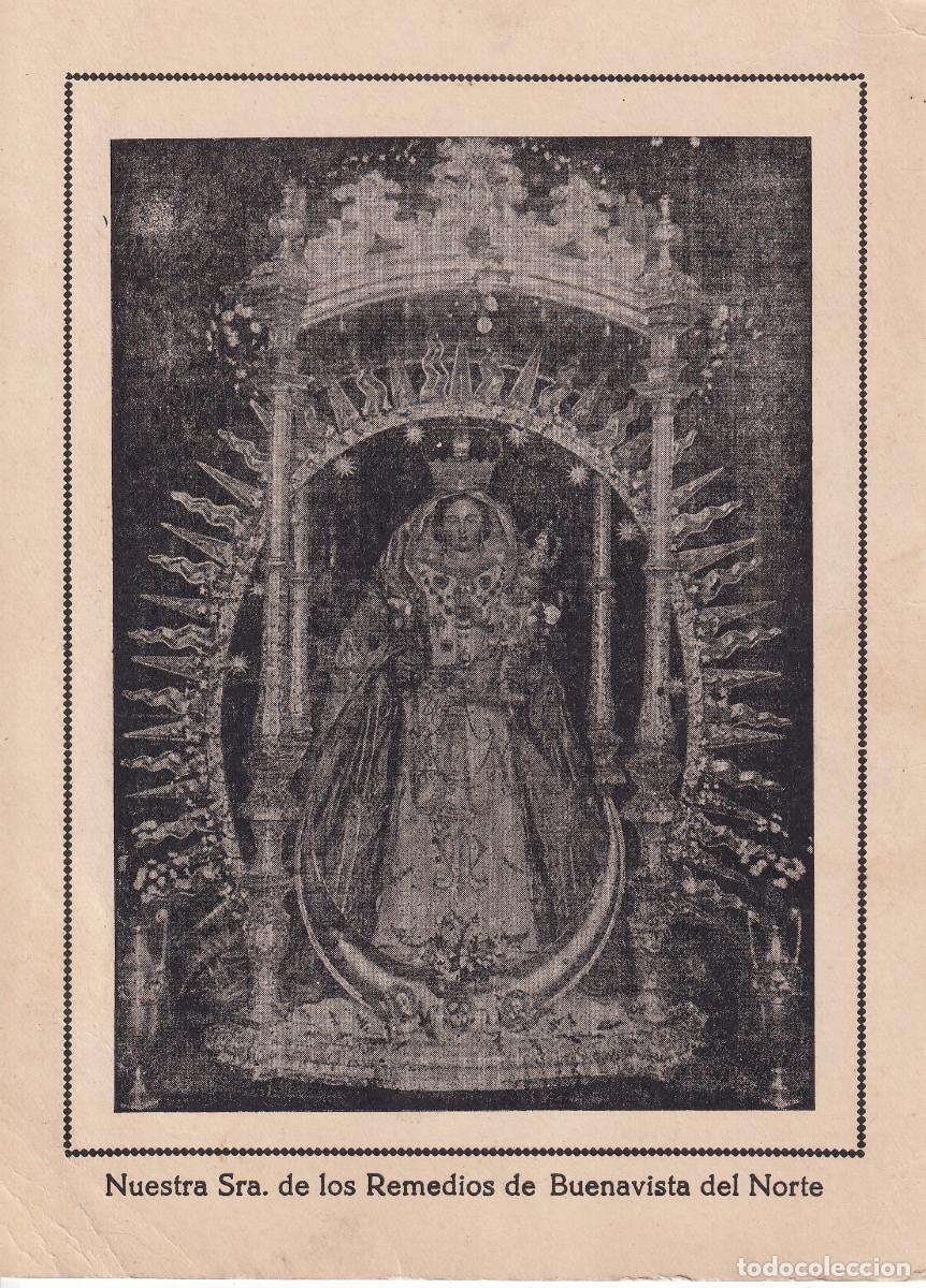 Coleccionismo de carteles: NUESTRA SE&Ntilde;ORA DE LOS REMEDIOS BUENAVISTA DEL NORTE TENERIFE