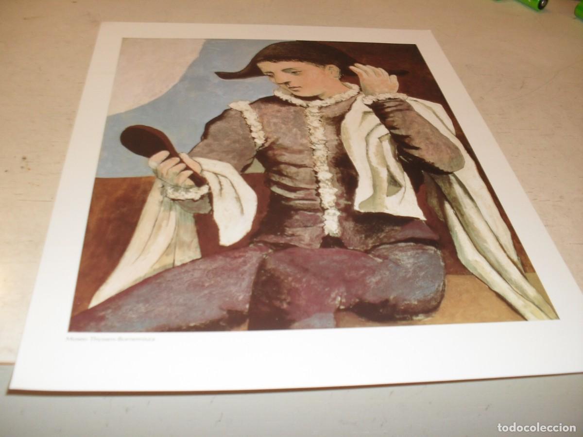 Coleccionismo de carteles: (REPRODUCCION)LAMINA N&ordm; 20,DE 21,ARLEQUIN CON ESPEJO,1923,DE PABLO PICASSO.EDITA EL PAIS,1997