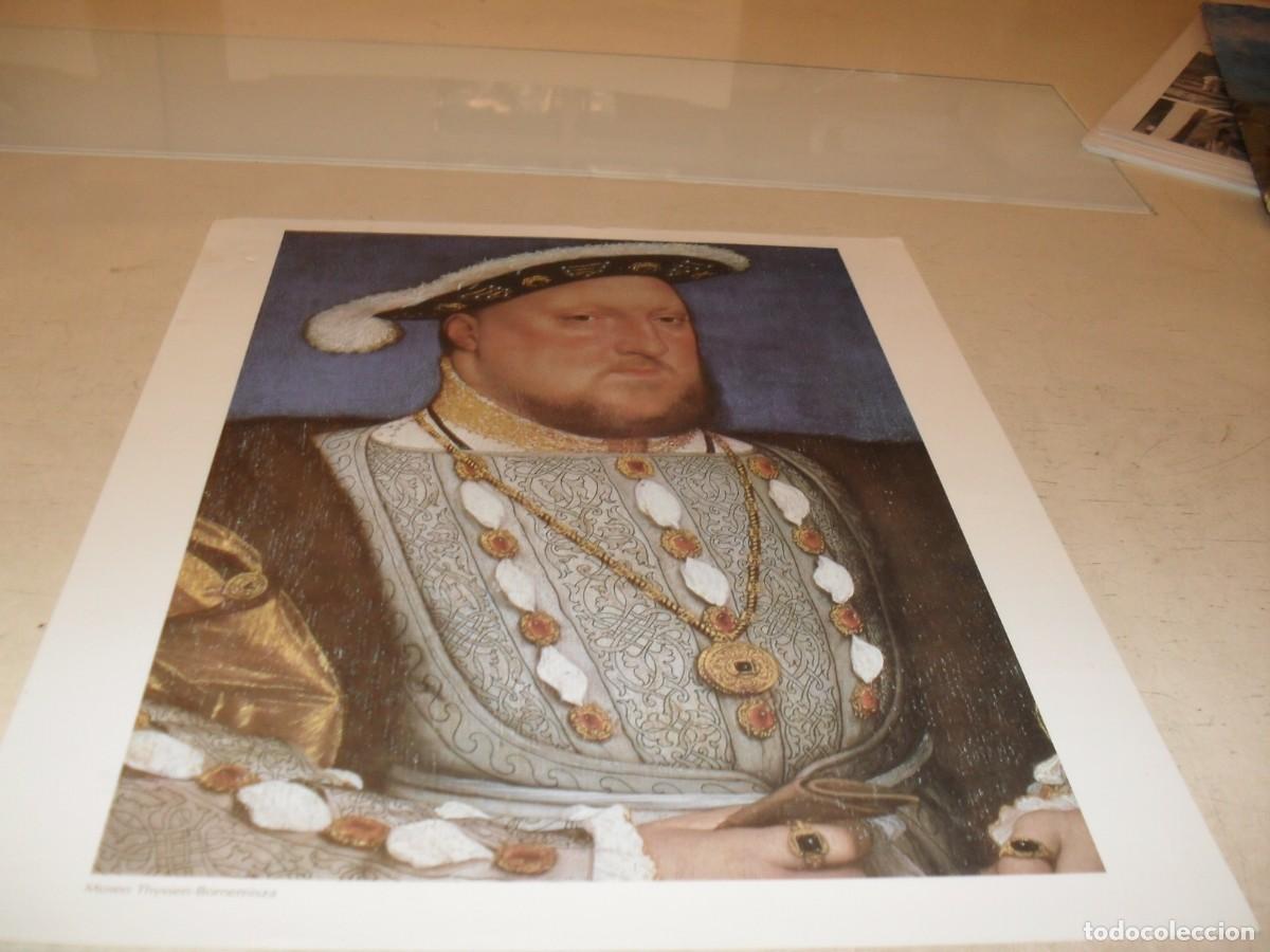Coleccionismo de carteles: (REPRODUCCION)LAMINA N&ordm; 7,DE 21,ENRIQUE VIII,DE INGLATERRA,DE HANS HOLBEIN.EDITA EL PAIS,1997