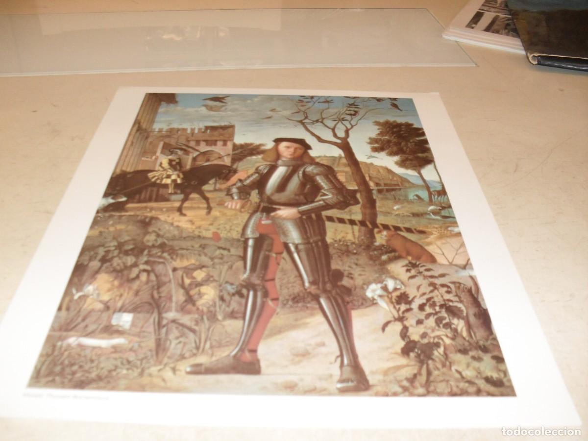 Coleccionismo de carteles: (REPRODUCCION)LAMINA N&ordm; 6,DE 21,JOVEN CABALLERO,1510,DE VITTORE CARPACCIO.EDITA EL PAIS,1997
