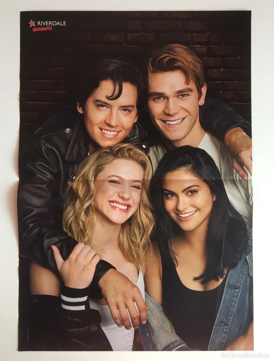 Coleccionismo de carteles: Riverdale Core Four / Shadowhunters Cast Double-Sided Poster A3 - Bravo Magazine Bulgaria TV Series