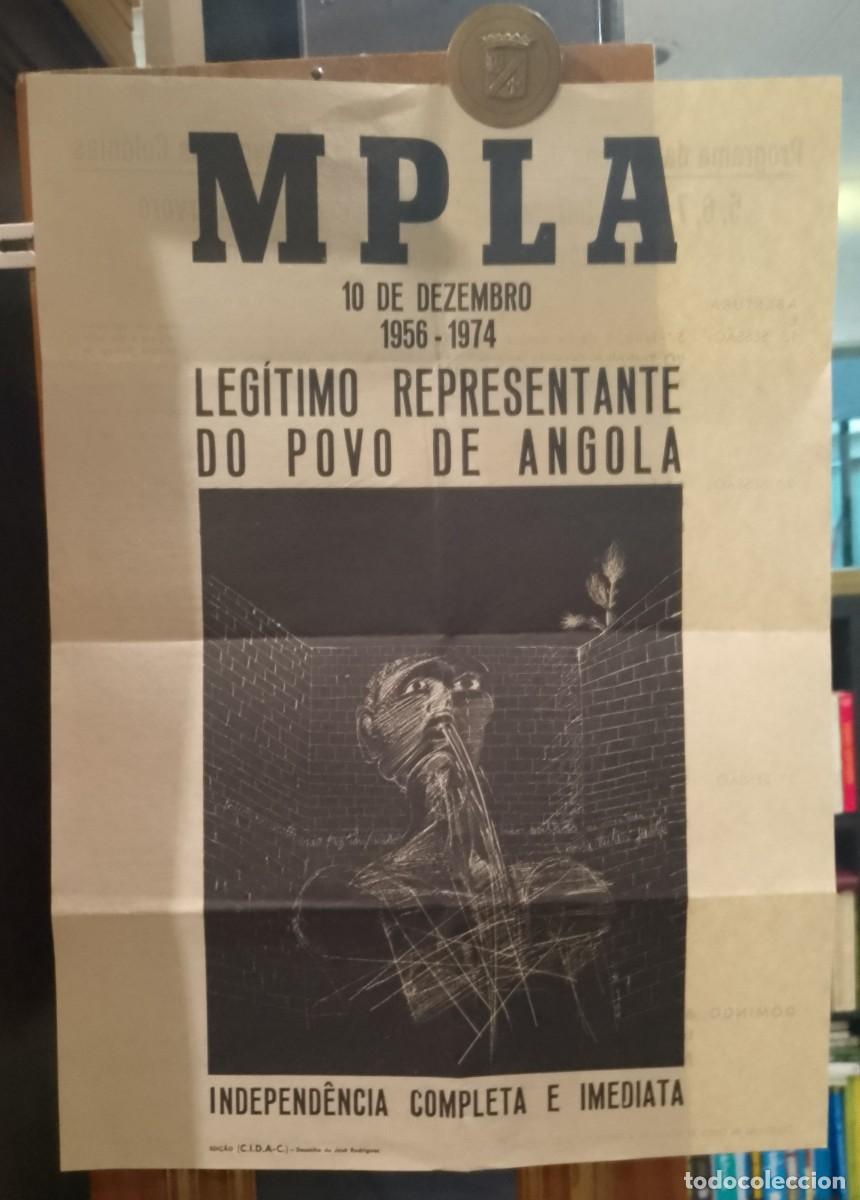Coleccionismo de carteles: Poster MPLA 1974 Desenho de Jos&eacute; Rodrigues