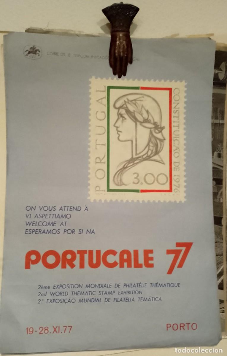 Coleccionismo de carteles: CTT - Exposi&ccedil;&atilde;o Filatelia &rdquo;Portucale 77&rdquo; Cartaz