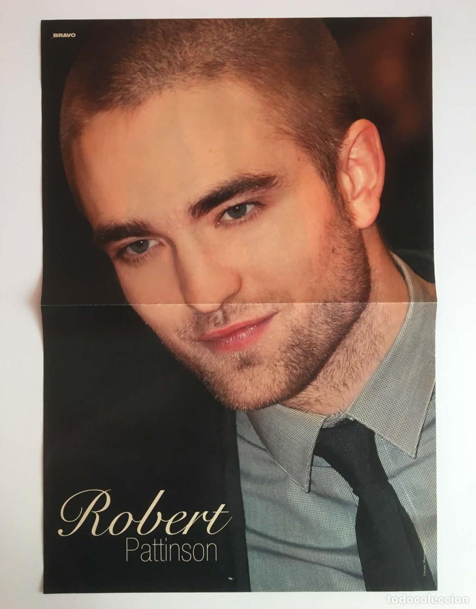 Coleccionismo de carteles: Robert Pattinson Twilight / Adam Lambert Double-Sided Poster A3 Bravo Magazine Bulgaria Movie Music