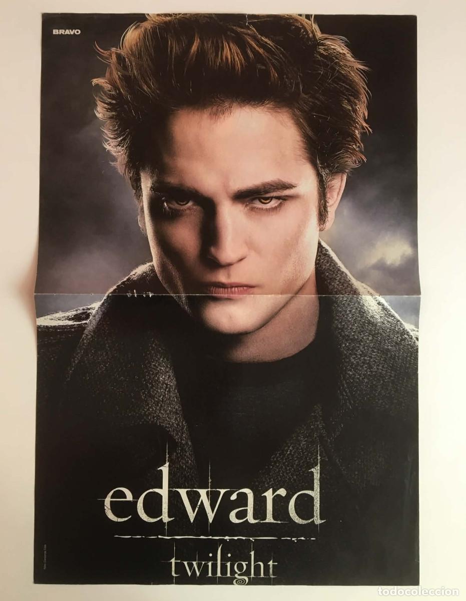 Coleccionismo de carteles: Robert Pattinson Edward / James Cam Gigandet Twilight Double-Sided Poster A3 Bravo Magazine Germany