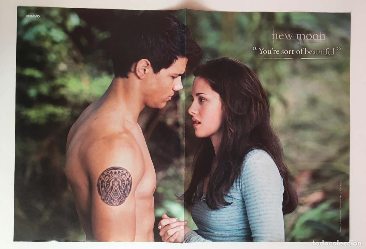 Coleccionismo de carteles: Kristen Stewart Taylor Lautner / Kellan Lutz Twilight Double-Sided Poster A3 - Bravo Bulgaria Movie