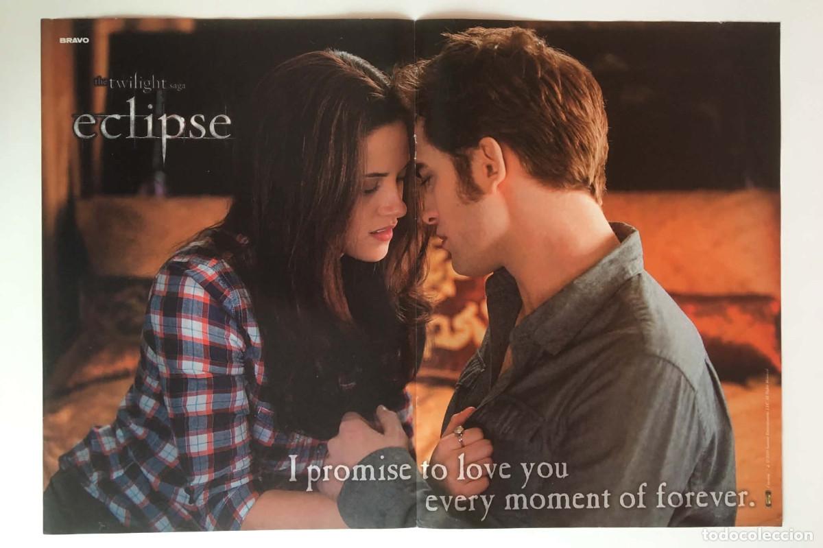 Coleccionismo de carteles: Kristen Stewart Robert Pattinson / Julia Jones Twilight Double-Sided Poster A3 - Bravo Bulgaria