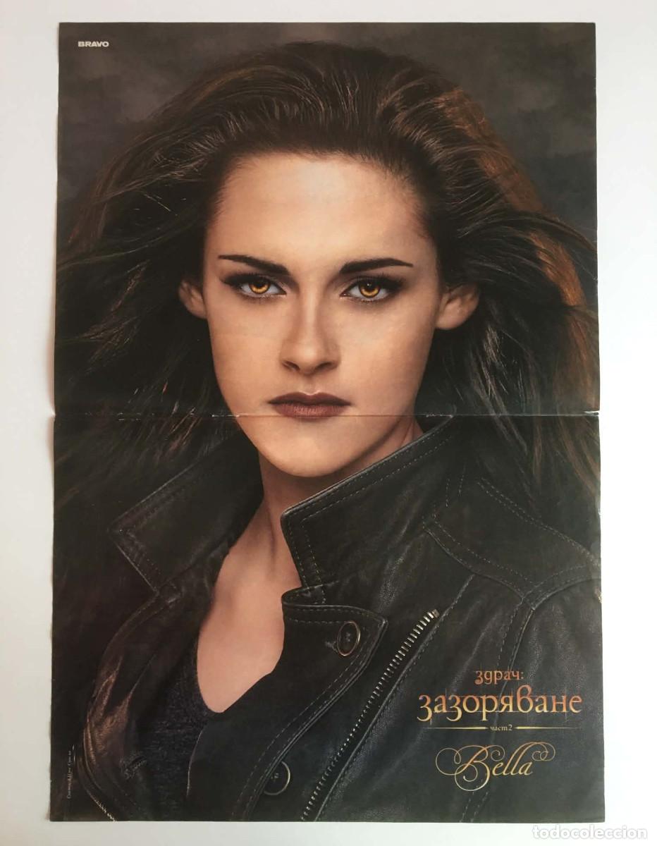 Coleccionismo de carteles: Kristen Stewart Bella Twilight / 4Minute Double-Sided Poster A3 - Bravo Bulgaria Movie Music K-Pop