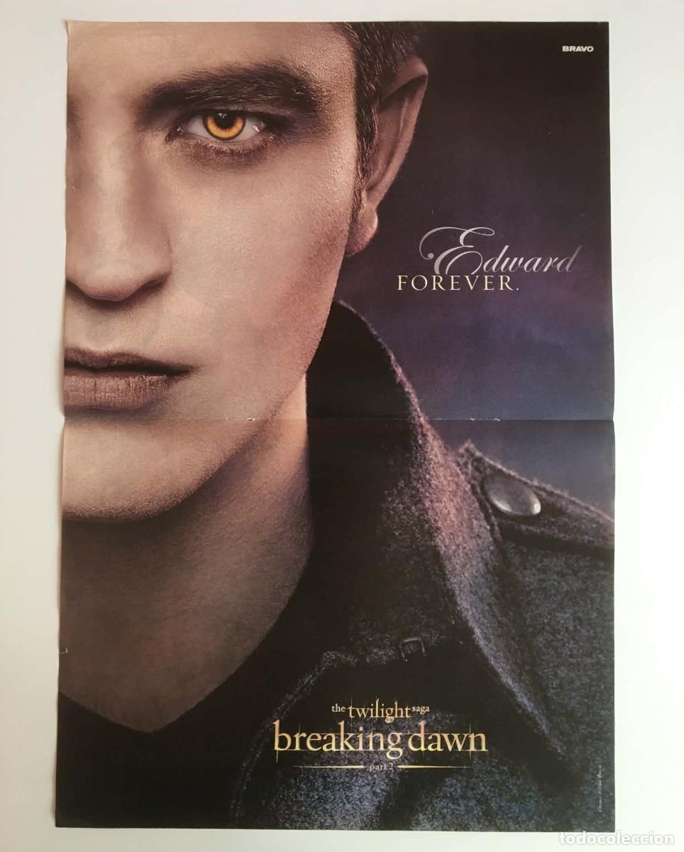 Coleccionismo de carteles: Robert Pattinson Edward Twilight / Troian Bellisario Double-Sided Poster A3 - Bravo Bulgaria Movie