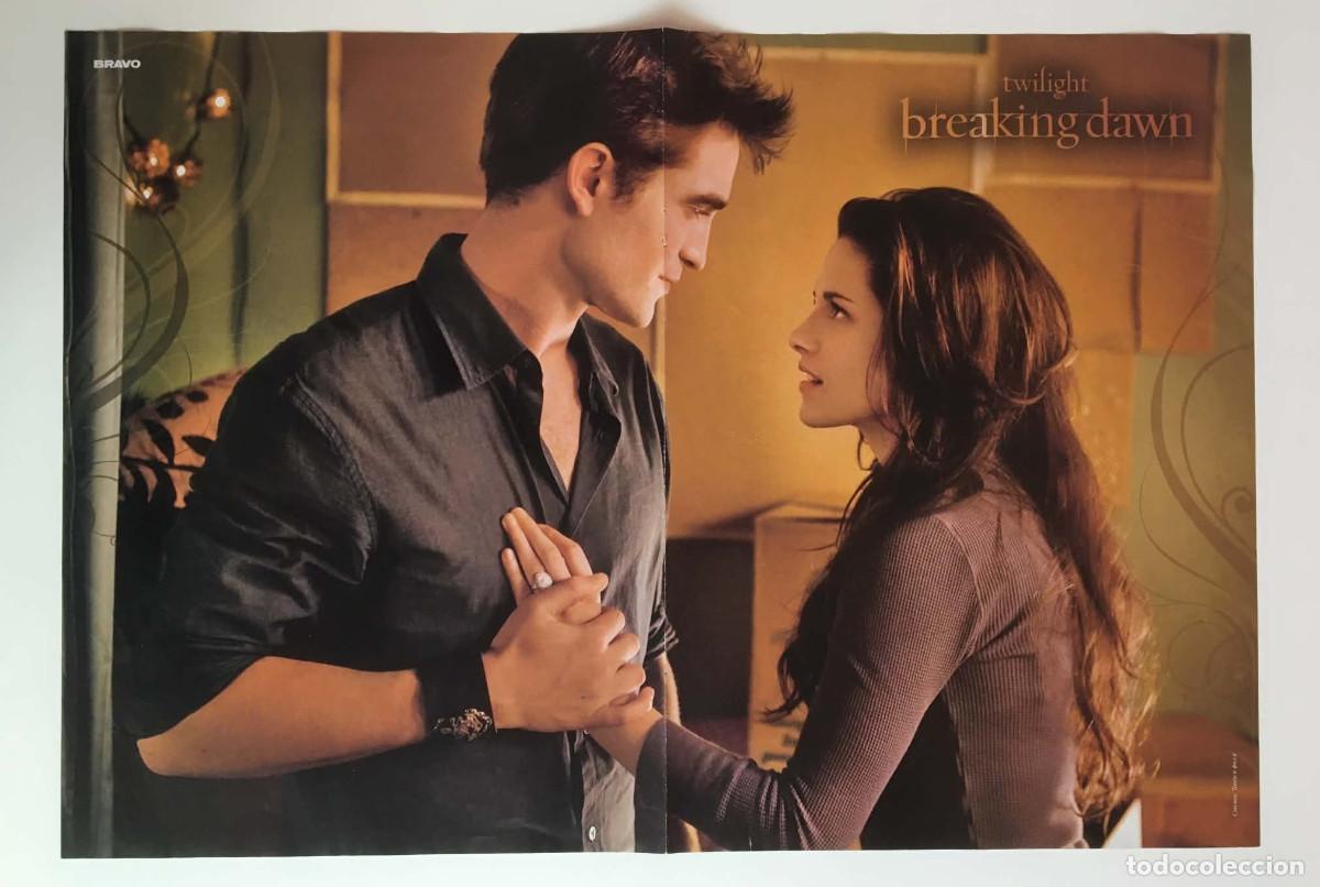 Coleccionismo de carteles: Robert Pattinson Kristen Stewart Twilight / Blink-182 Double-Sided Poster A3 Bravo Magazine Bulgaria