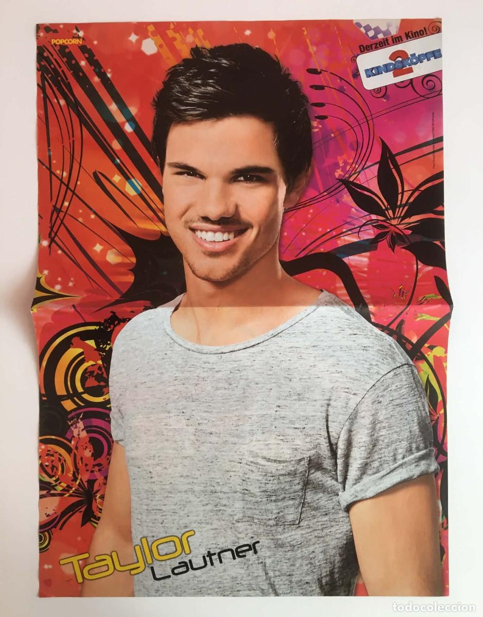 Coleccionismo de carteles: Taylor Lautner Grown Ups / Perfume Double-Sided Poster A3 Popcorn Magazine Germany J-pop Music Movie