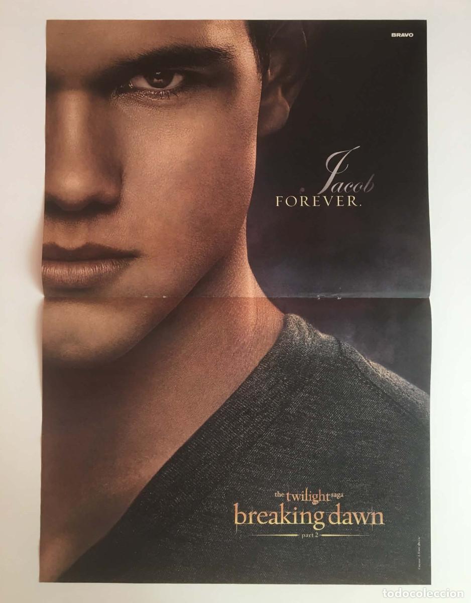 Coleccionismo de carteles: Taylor Lautner Jacob Twilight: Breaking Dawn / Dulce Mar&iacute;a Double-Sided Poster A3 - Bravo Bulgaria