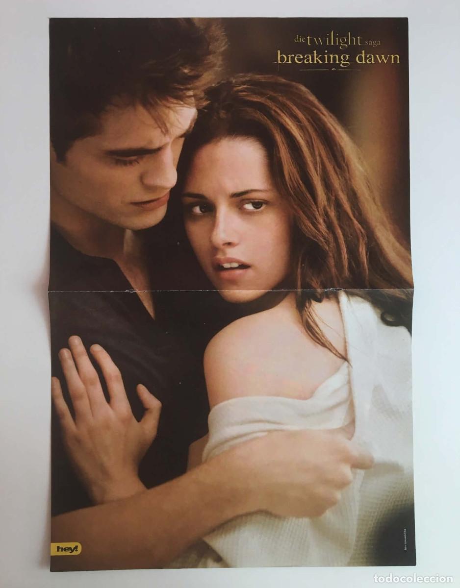 Coleccionismo de carteles: Kristen Stewart Robert Pattinson Twilight / Cars 2 Double-Sided Poster A3 - Hey! Magazine Germany