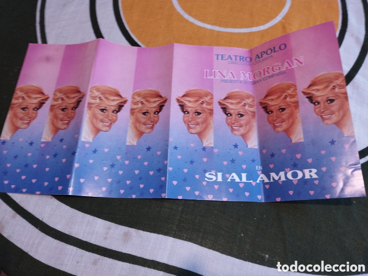 Coleccionismo de carteles: Teatro Apolo Lina Morgan en S&iacute; al amor