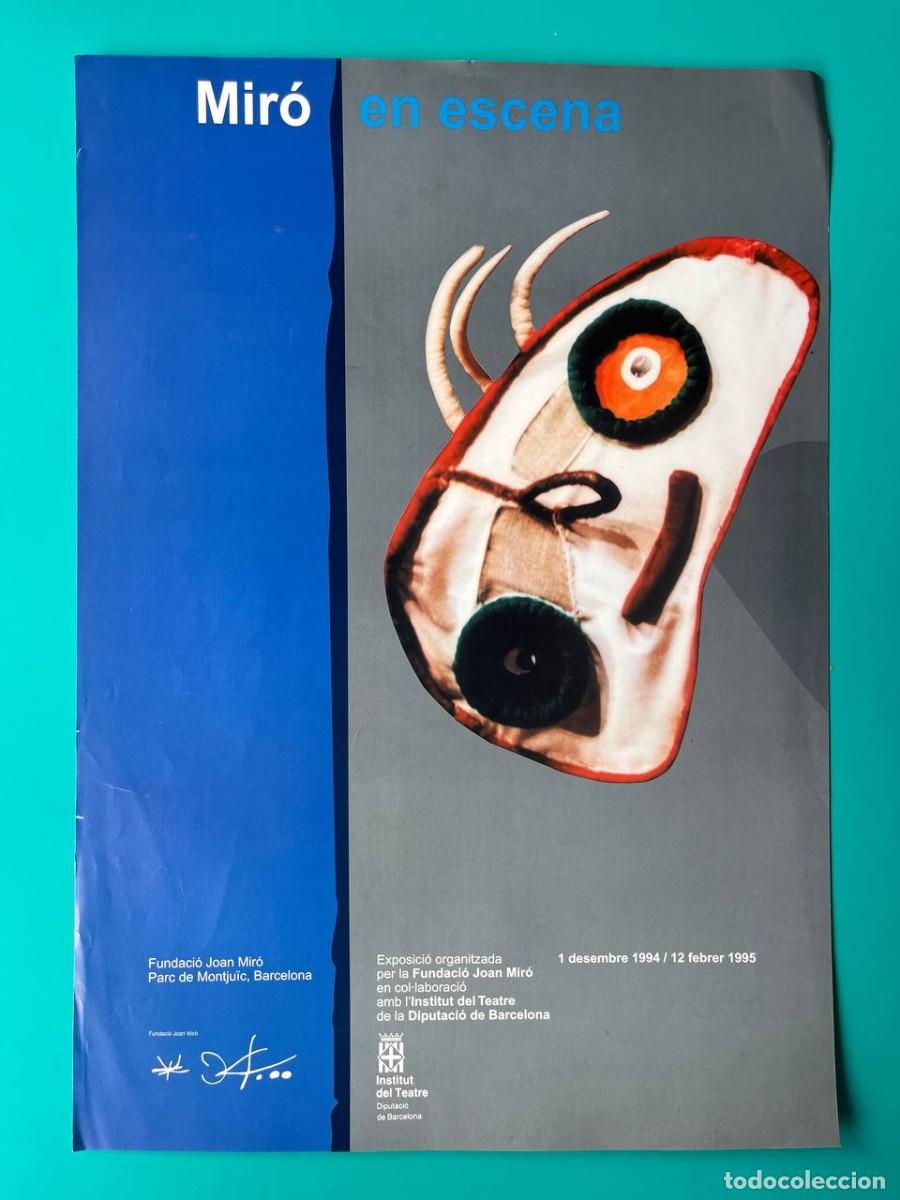 Coleccionismo de carteles: Joan Mir&oacute; en escena (1994-1995) &ndash; Cartel original Fundaci&oacute;n Joan Mir&oacute;
