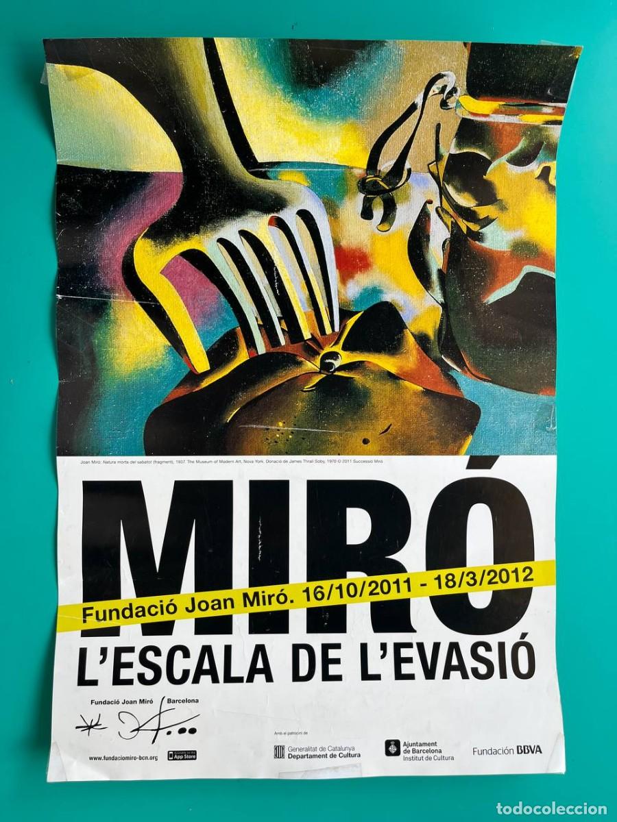 Coleccionismo de carteles: Joan Mir&oacute; &ndash; Cartel original de la exposici&oacute;n L'escala de l'evasi&oacute;