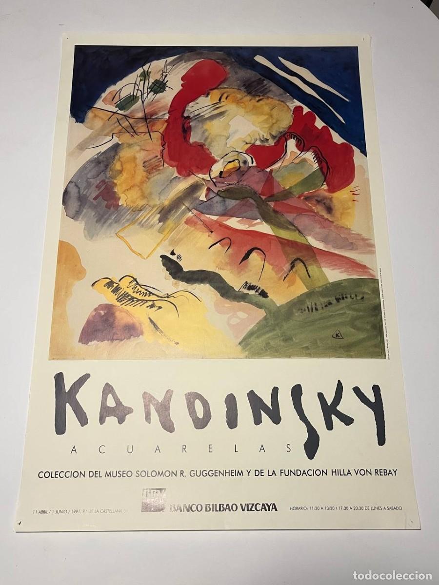 Coleccionismo de carteles: Kandinsky &ndash; Acuarelas | Cartel original exposici&oacute;n (1991)