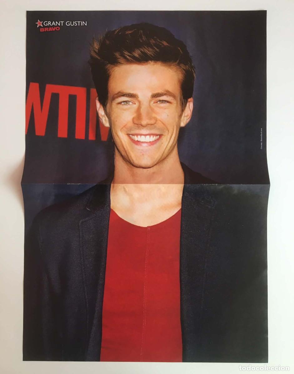 Coleccionismo de carteles: Grant Gustin The Flash / Martina Stoessel Tini Double-Sided Poster A3 - Bravo Magazine Bulgaria