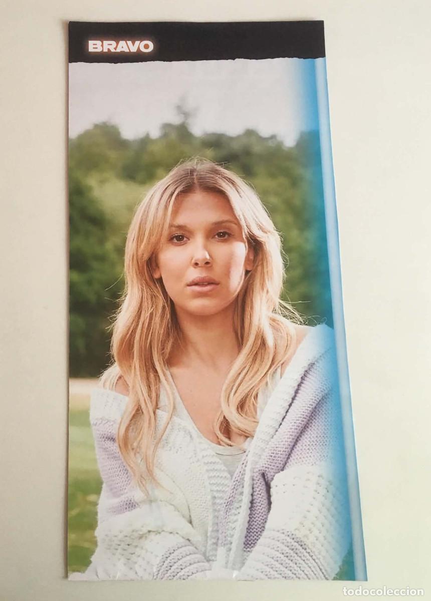 Coleccionismo de carteles: Millie Bobby Brown Stranger Things TV Series Cardstock Mini Poster - Bravo Calendar 2023 Bulgaria