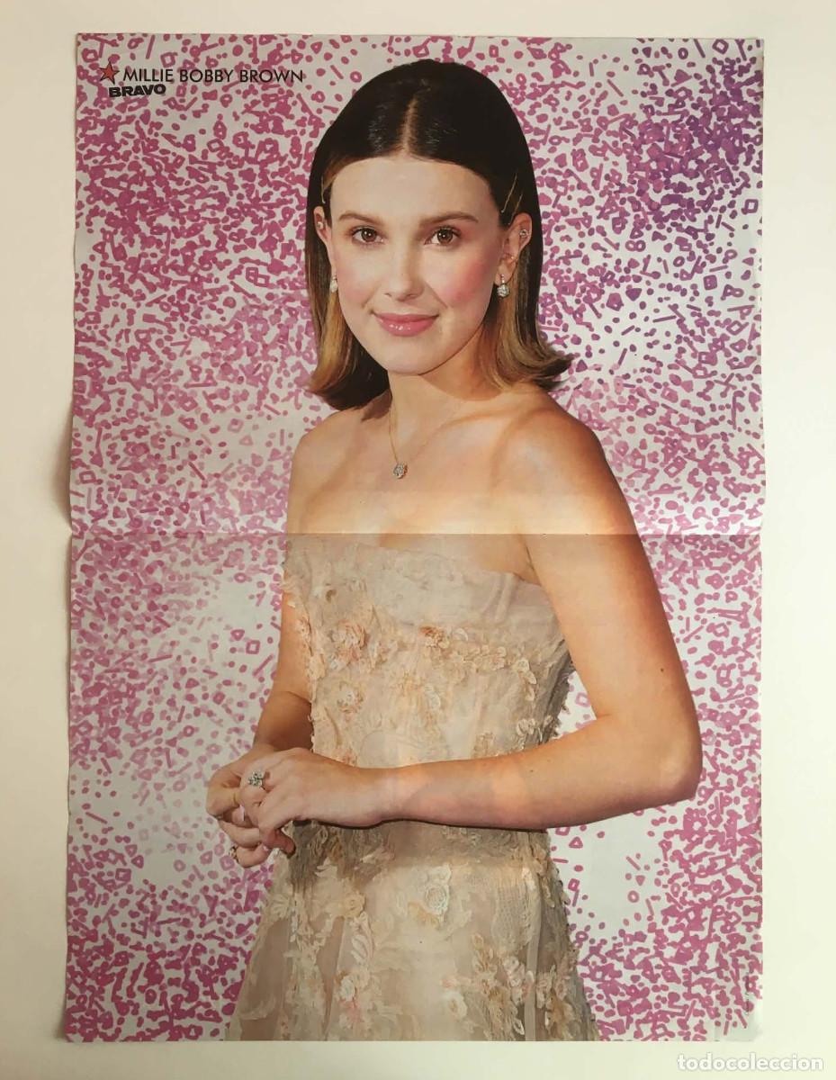 Coleccionismo de carteles: Millie Bobby Brown / Ally Brooke Fifth Harmony Double-Sided Poster A3 - Bravo Magazine Bulgaria TV