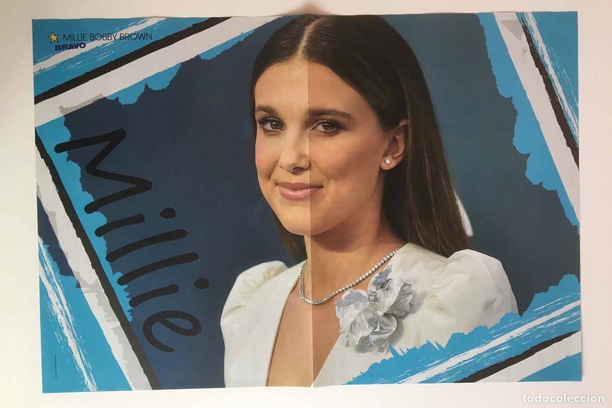 Coleccionismo de carteles: Millie Bobby Brown Stranger Things / Loren Grey Double-Sided Poster A3 - Bravo Magazine Bulgaria