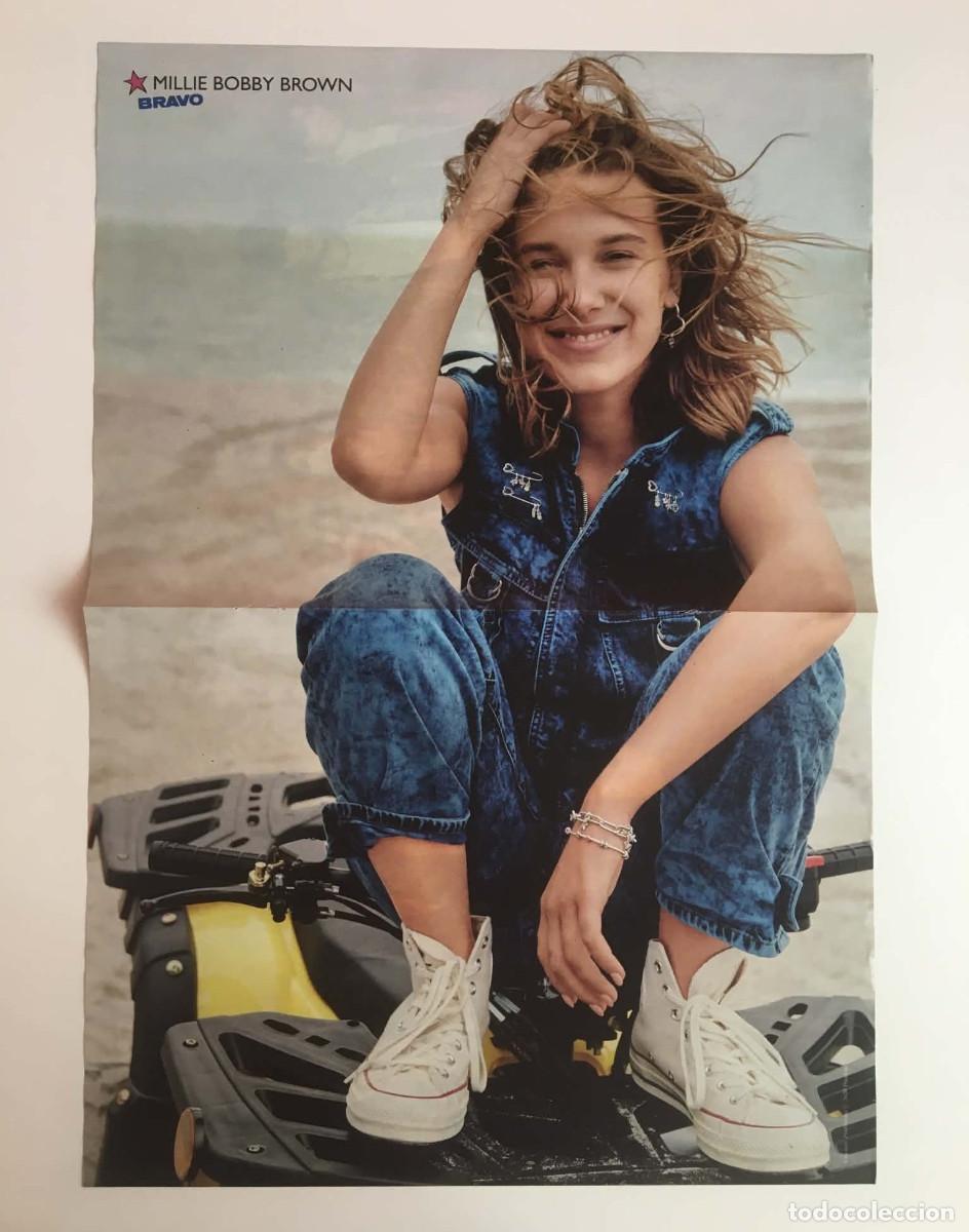 Coleccionismo de carteles: Millie Bobby Brown / Stray Kids K-Pop Double Sided Poster A3 - Bravo Magazine Bulgaria Music TV