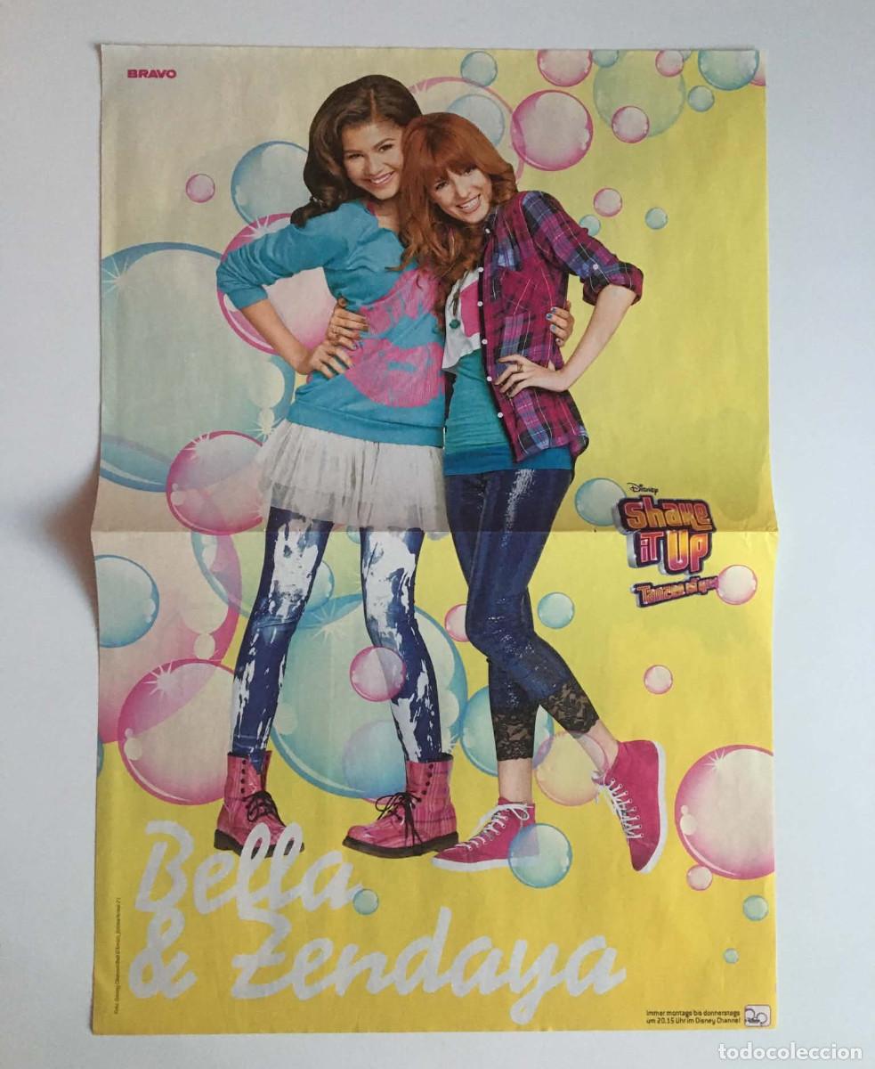 Coleccionismo de carteles: Zendaya & Bella Thorne Shake It Up / Fler & Silla Double-Sided Poster A3 - Bravo Magazine Germany