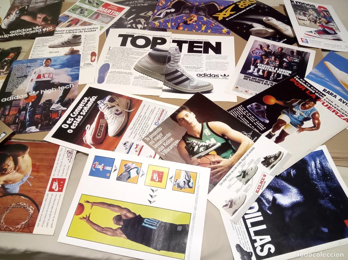 Coleccionismo de carteles: ANUNCIOS PUBLICIDAD ZAPATILLAS SHOES BALONCESTO ADIDAS TOP TEN EWING NIKE AIR JORDAN CONVERSE SETx56