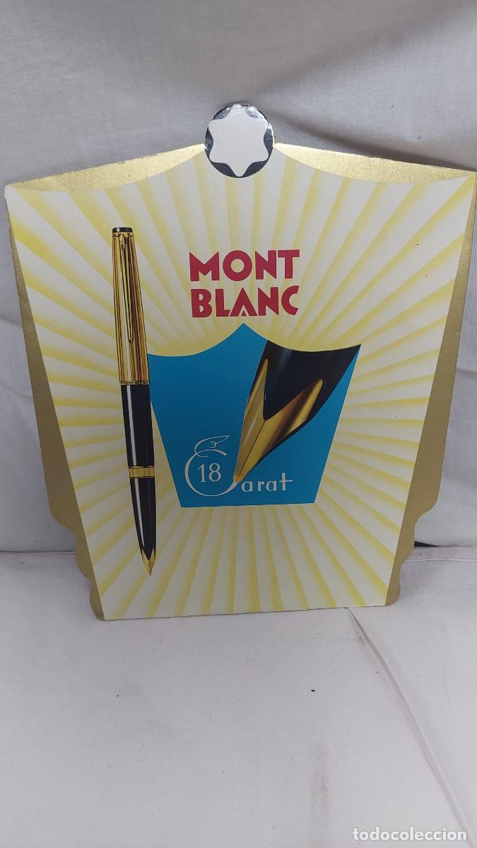 Coleccionismo de carteles: Magn&iacute;fico cartel plumas Montblanc