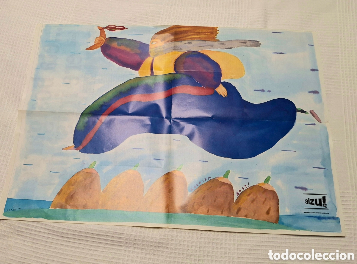 Coleccionismo de carteles: POSTER DE LA KORRIKA 5 DE LA REVISTA AIZU!