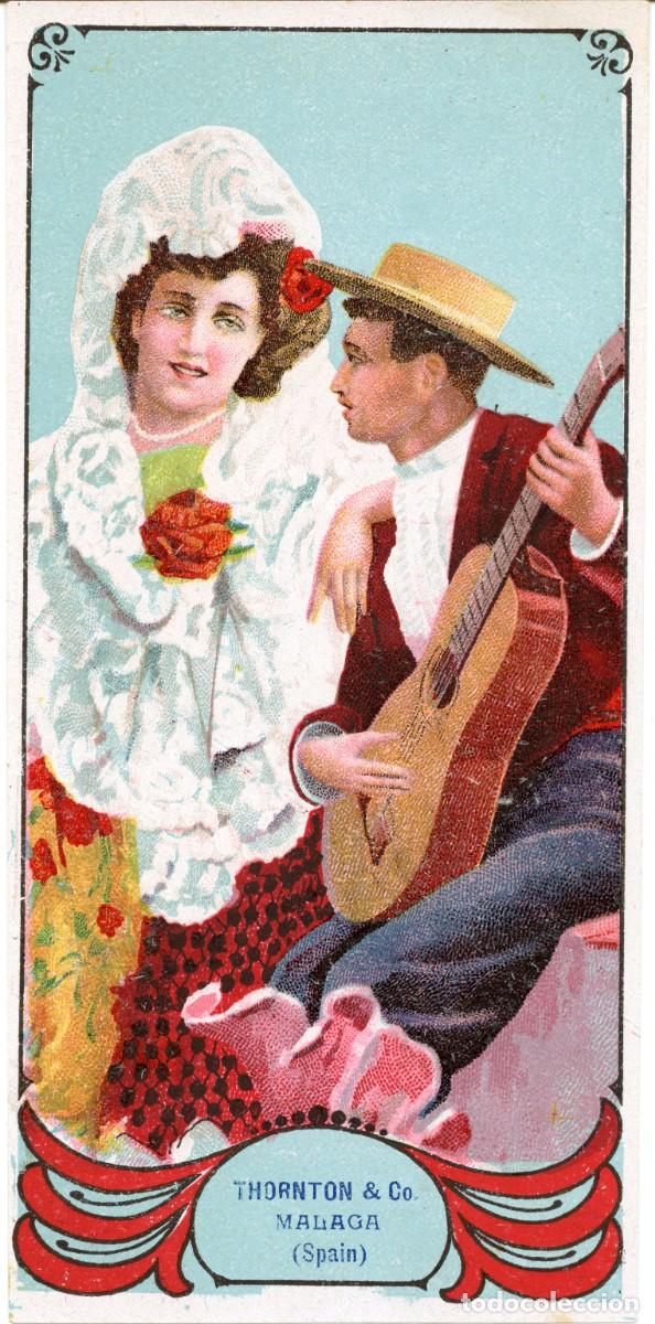 Coleccionismo de carteles: A&Ntilde;OS 1920-1930. CARTELITO LITOGR&Aacute;FICO PUBLICITARIO DE 19,50x9,40. THORNTON & CO. - M&Aacute;LAGA