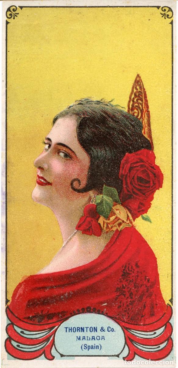 Coleccionismo de carteles: A&Ntilde;OS 1920-1930. CARTELITO LITOGR&Aacute;FICO PUBLICITARIO DE 19,50x9,40. THORNTON & CO. - M&Aacute;LAGA