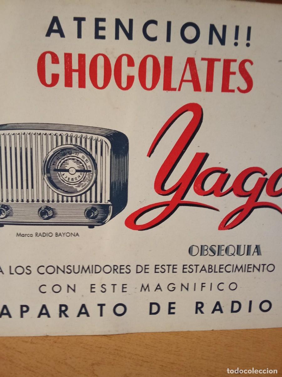 Coleccionismo de carteles: Chocolates Yago.Obsequio de aparato de radio.