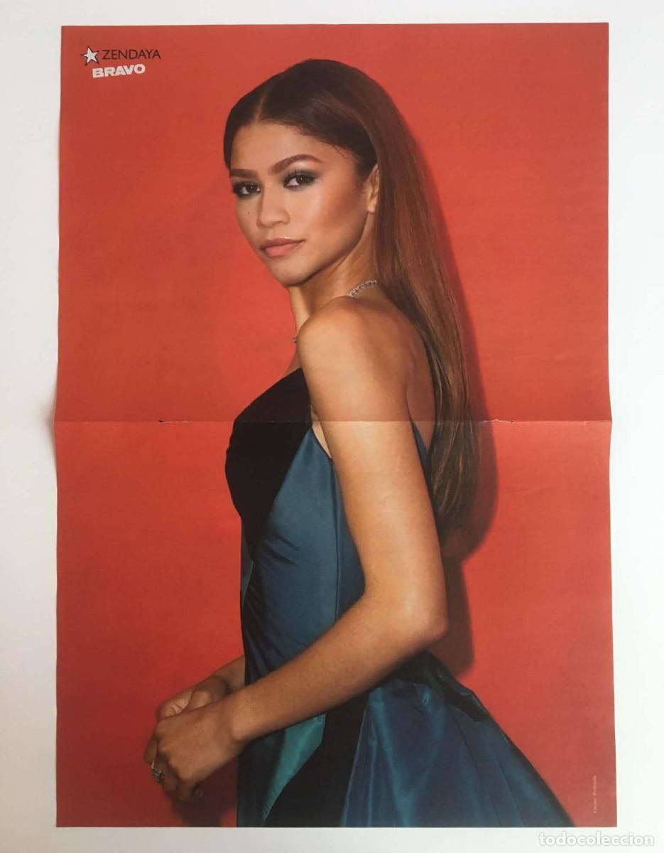 Coleccionismo de carteles: Zendaya / Megsunn Double-Sided Poster A3 - Bravo Magazine Bulgaria Movie Hollywood