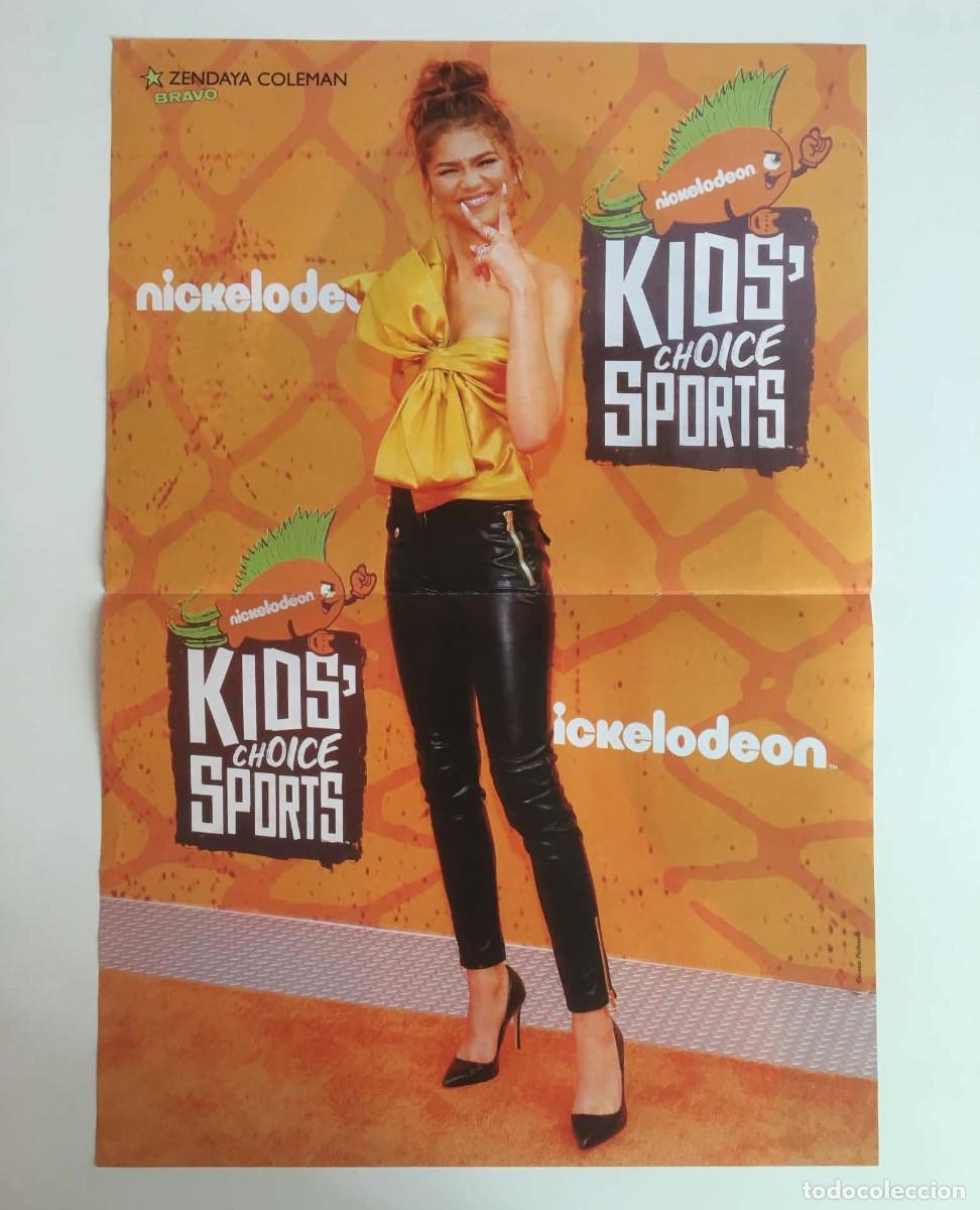Coleccionismo de carteles: Zendaya Kids Choice Sports / Kylie Jenner Double-Sided Poster A3 - Bravo Magazine Bulgaria Movie