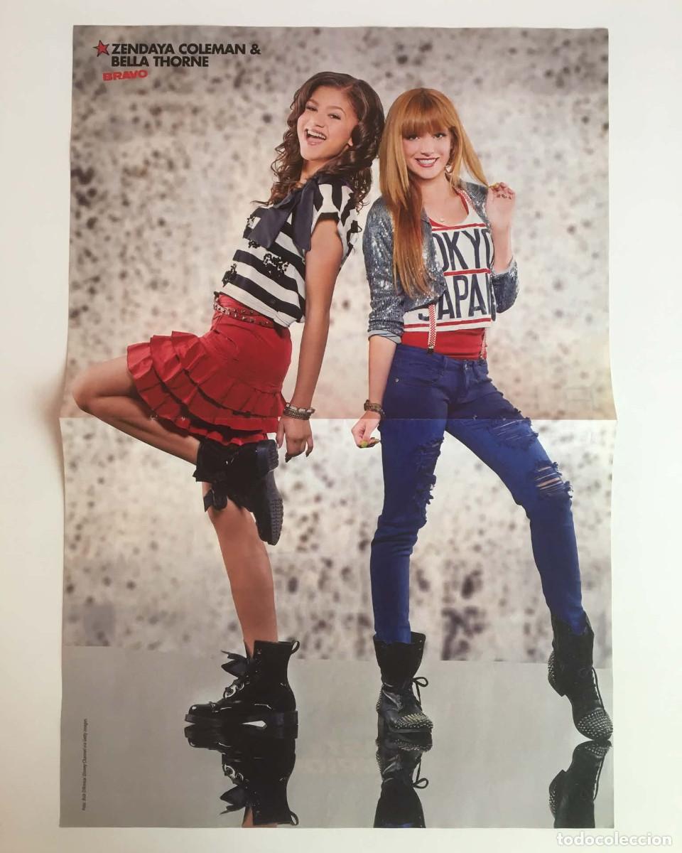 Coleccionismo de carteles: Zendaya & Bella Thorne Shake It Up / Paul Walker Fast & Furious Double-Sided Poster A3 Bravo Germany