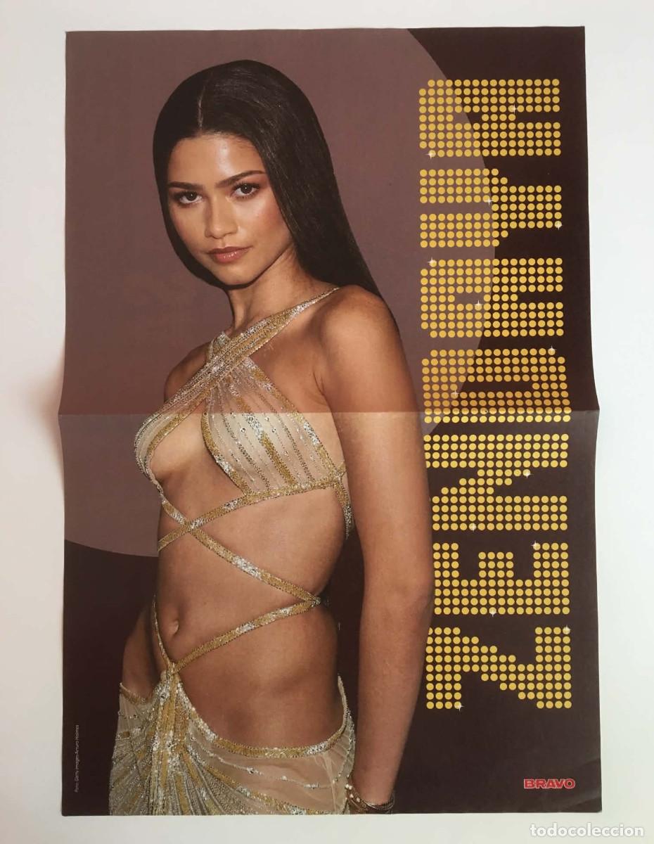 Coleccionismo de carteles: Zendaya / Sarah Connor Original Double-Sided Poster A3 - Bravo Magazine Germany Movie Hollywood