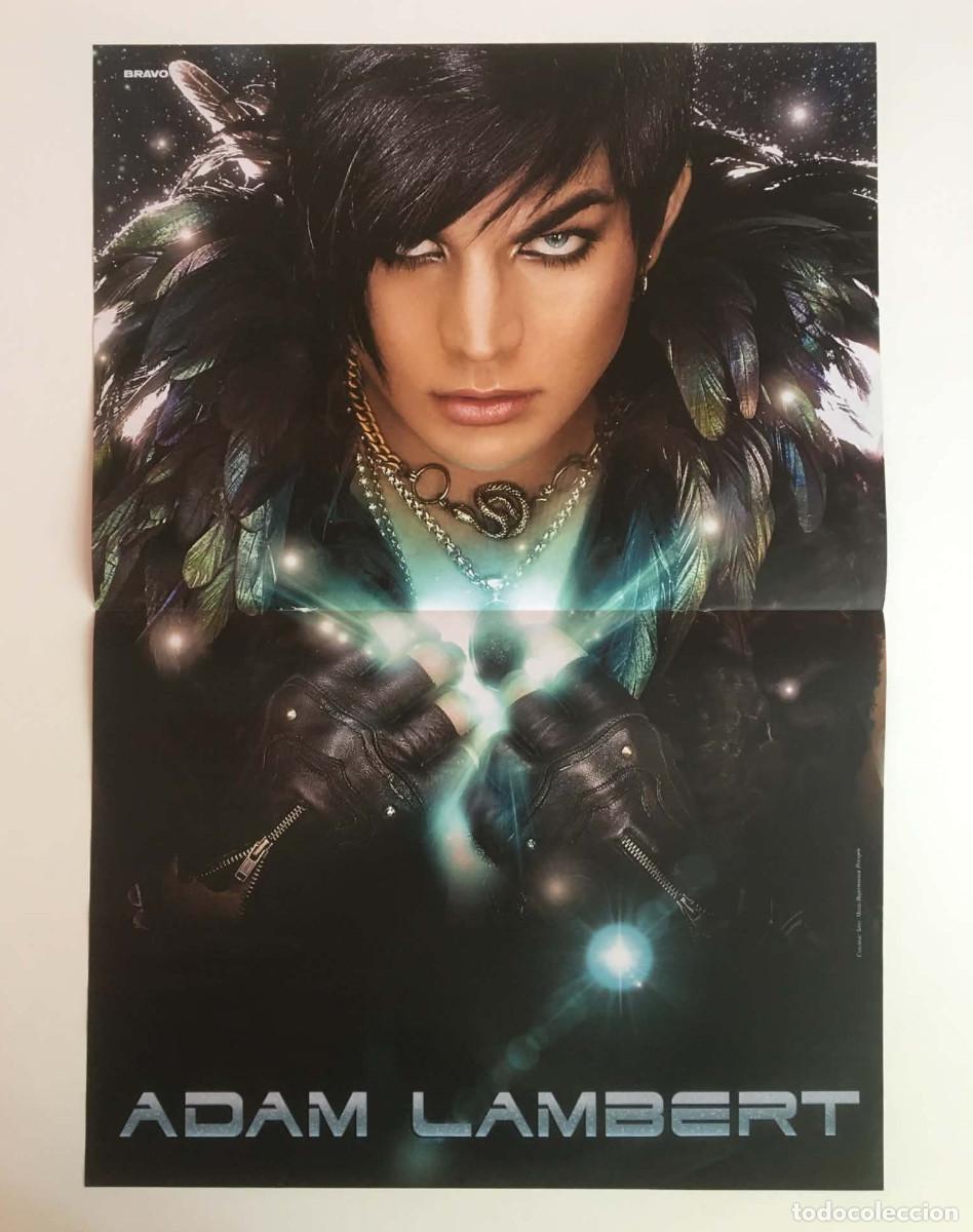 Coleccionismo de carteles: Adam Lambert / Miranda Cosgrove iCarly Original Double-Sided Poster A3 - Bravo Magazine Bulgaria Pop