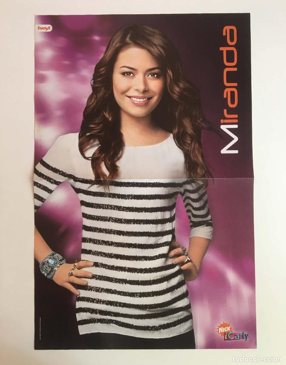 Coleccionismo de carteles: Miranda Cosgrove iCarly / Sebastian Wurth DSDS Original Double-Sided Poster A3 Hey! Magazine Germany