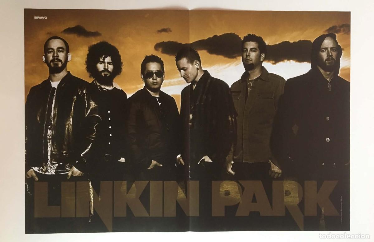 Coleccionismo de carteles: Linkin Park / Cristiano Ronaldo Vintage Double-Sided Poster A3 - Bravo Magazine Bulgaria Music