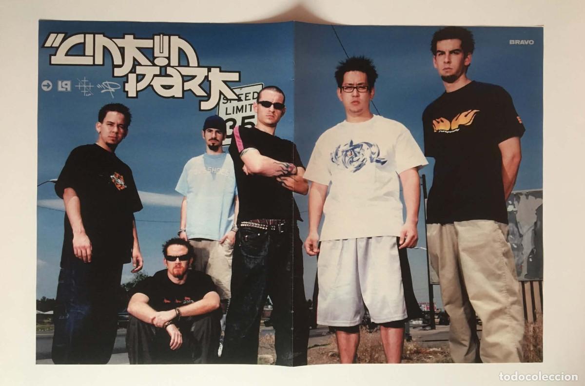 Coleccionismo de carteles: Linkin Park / Robbie Williams Vintage Double-Sided Poster A3 - Bravo Magazine Germany Music
