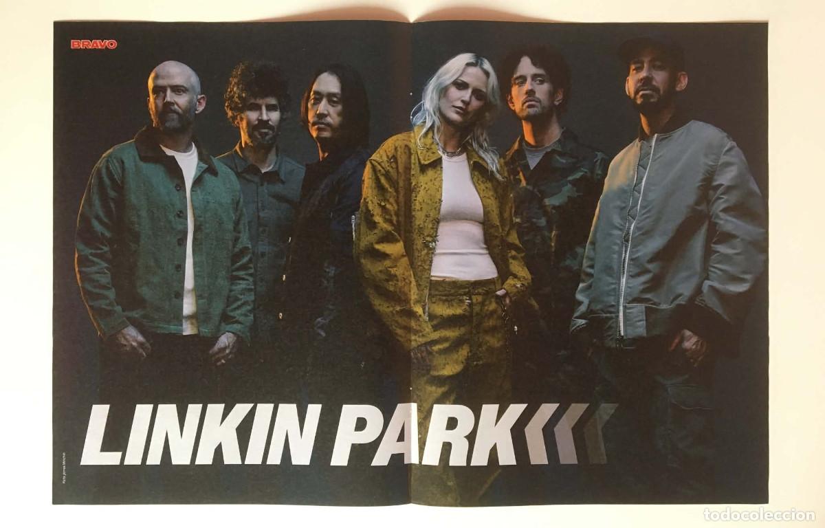 Coleccionismo de carteles: Linkin Park From Zero / Apache 207 x Luciano Double-Sided Poster A3 - Bravo Magazine Germany Music