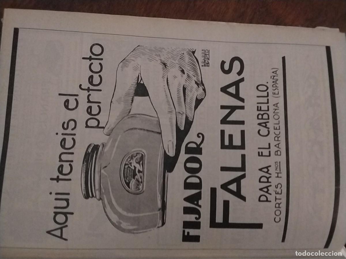 Coleccionismo de carteles: FIJADOR FALENAS PARA EL CAVELLO CORTES HERMANOS BARCELONA HOJA A&Ntilde;O 1928