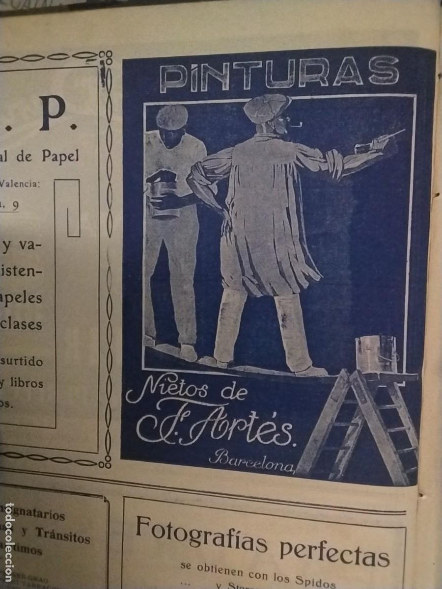 Coleccionismo de carteles: PINTURAS NIETOS DE F. ARTES BARCELONA HOJA A&Ntilde;O 1928